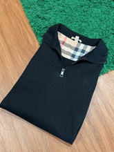 Load image into Gallery viewer, Burberry - Black Quarter Zip Pullover - Retail $590 - Size Large - PreOwned
