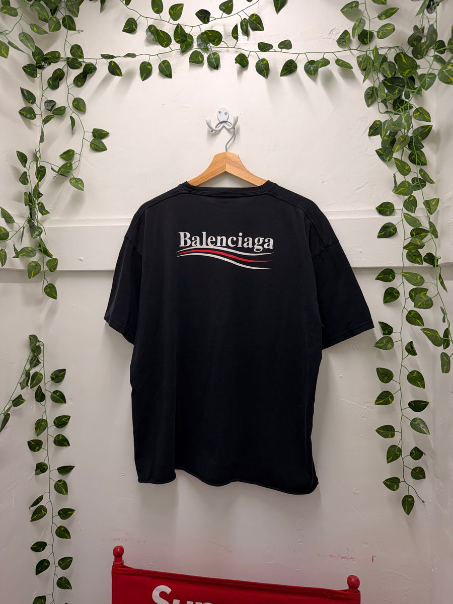 Balenciaga - Political Campaign Tee - Black