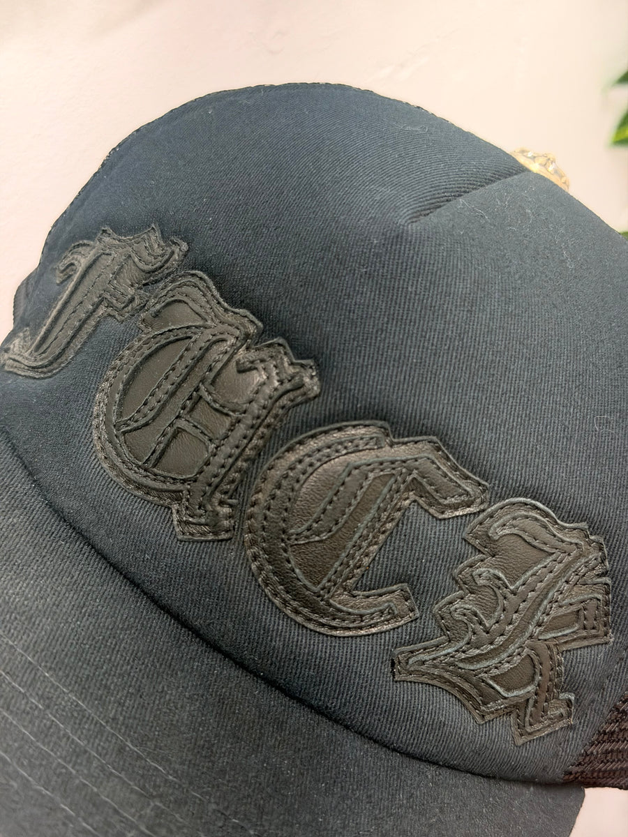 Chrome Hearts - F*CK Leather Trucker - Black