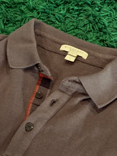 Load image into Gallery viewer, Burberry - Taupe Brown Long Sleeve Polo Large - Retail $395
