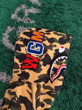Load image into Gallery viewer, BAPE - Tan Camo Shark Full Zip Hoodie - 2XL
