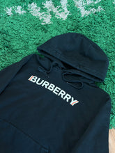Load image into Gallery viewer, Burberry Logo Hoodie - Black | Size L Preowned

