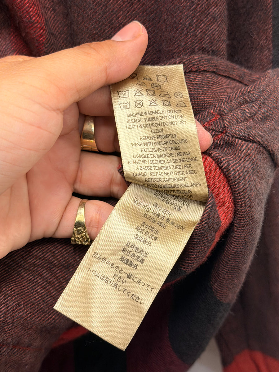 Burberry - Flannel Shirt - Burgundy Black Check -