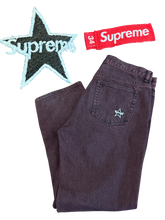 Load image into Gallery viewer, Supreme - Star Logo Dark Purple Denim Jeans - Size 34 - PreOwned
