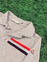 Load image into Gallery viewer, Moncler - Gray Long Sleeve Polo Shirt - Kids 10Y - Retail $220
