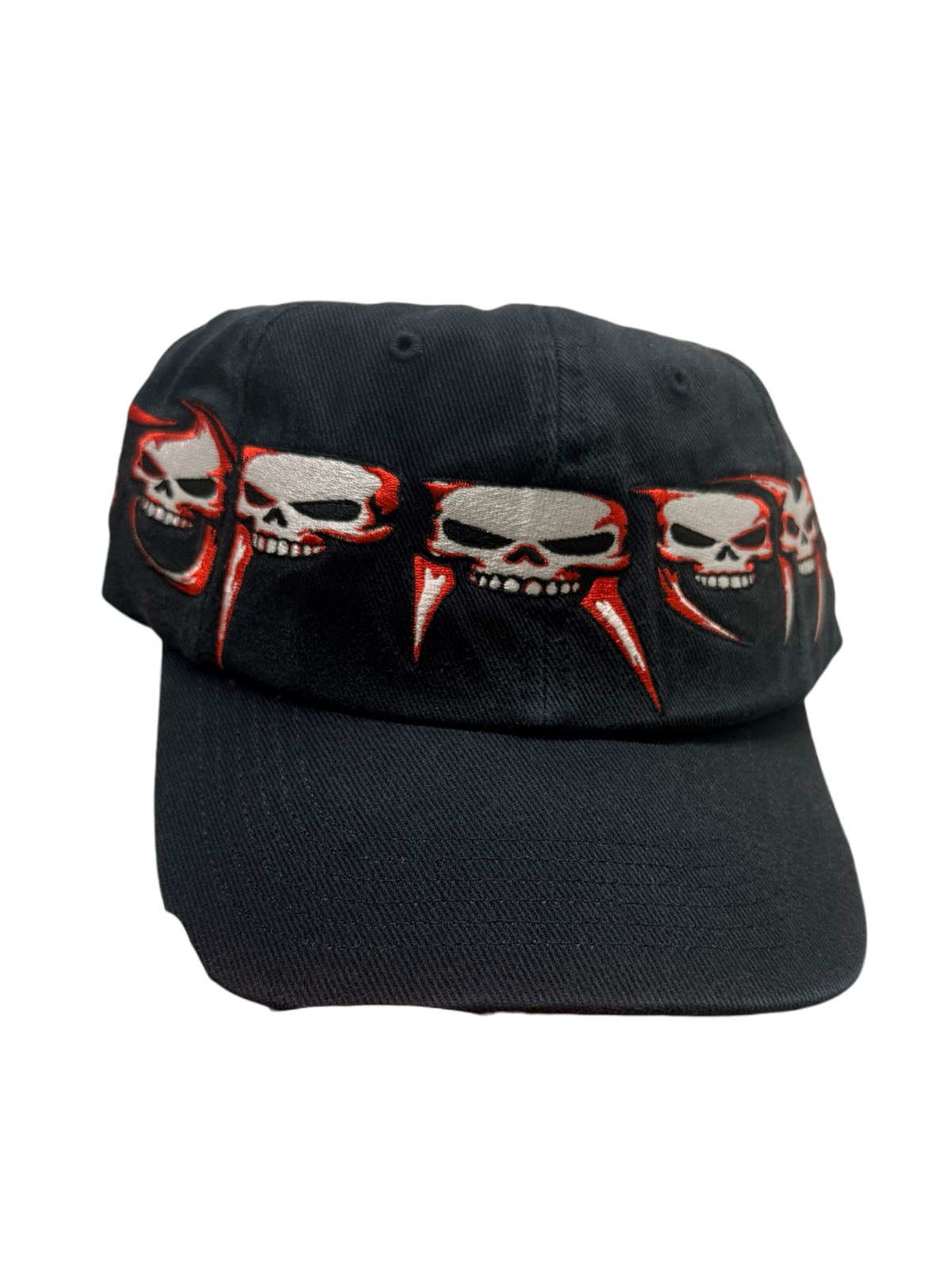 Supreme - Skulls Embroidered 6-Panel - Dark Navy Red -