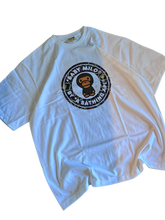 Load image into Gallery viewer, BAPE Baby Milo Neon Circle Logo White Tee (Size 3XL)
