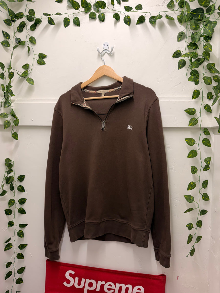 Burberry - Quarter Zip - Chocolate
