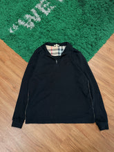 Load image into Gallery viewer, Burberry - Black Quarter Zip Pullover - Retail $590 - Size Large - PreOwned

