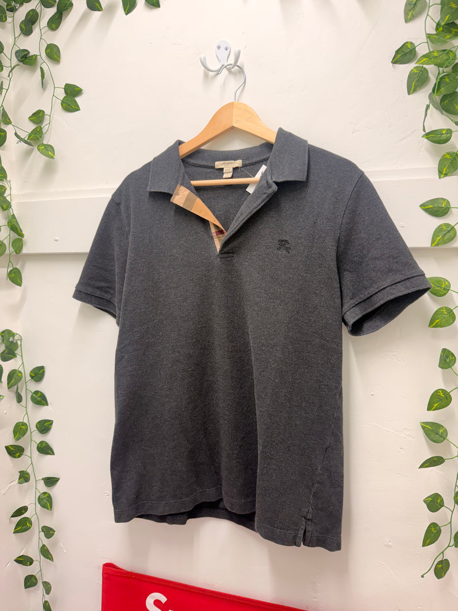 Burberry - Polo - Charcoal Nova Check - Size L