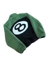 Load image into Gallery viewer, Stussy 8 Ball Reversible Sherpa Fleece Jacket - Green/Black - Size Small - PreOwned

