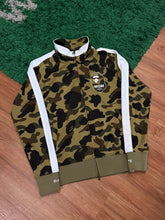 Load image into Gallery viewer, BAPE - Green Camo Ape Head WGM Track Jacket - Medium - PreOwned
