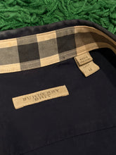 Load image into Gallery viewer, Burberry - Dark Navy Button-Up Shirt - Size Medium
