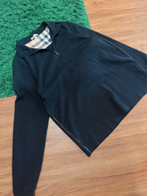 Load image into Gallery viewer, Burberry Quarter Zip - Black - Size L - Preowned
