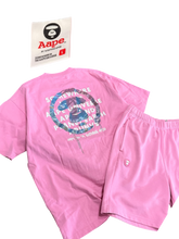 Load image into Gallery viewer, AAPE By A Bathing Ape Pink Tee &amp; Shorts Set – Large/Medium – Pink
