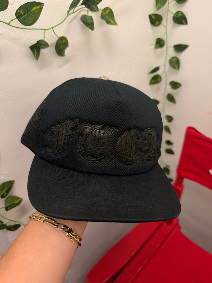 Chrome Hearts - F*CK Leather Trucker - Black