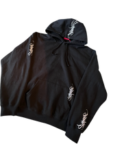 Load image into Gallery viewer, Supreme Script Logo Hoodie (Black)  Size XXL
