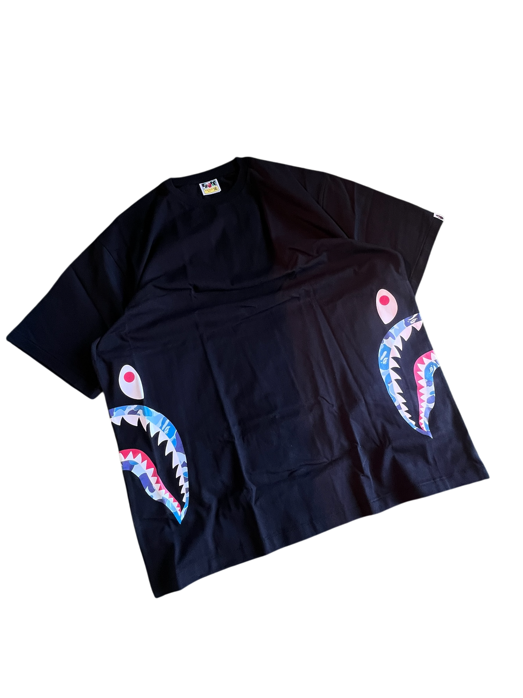 Bape Blue Camo Side Shark T-Shirt Size 3XL (SOLD U TOOK TOO LONG)
