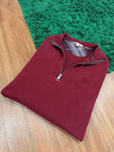 Load image into Gallery viewer, Burberry - Burgundy Quarter Zip Sweater - Medium

