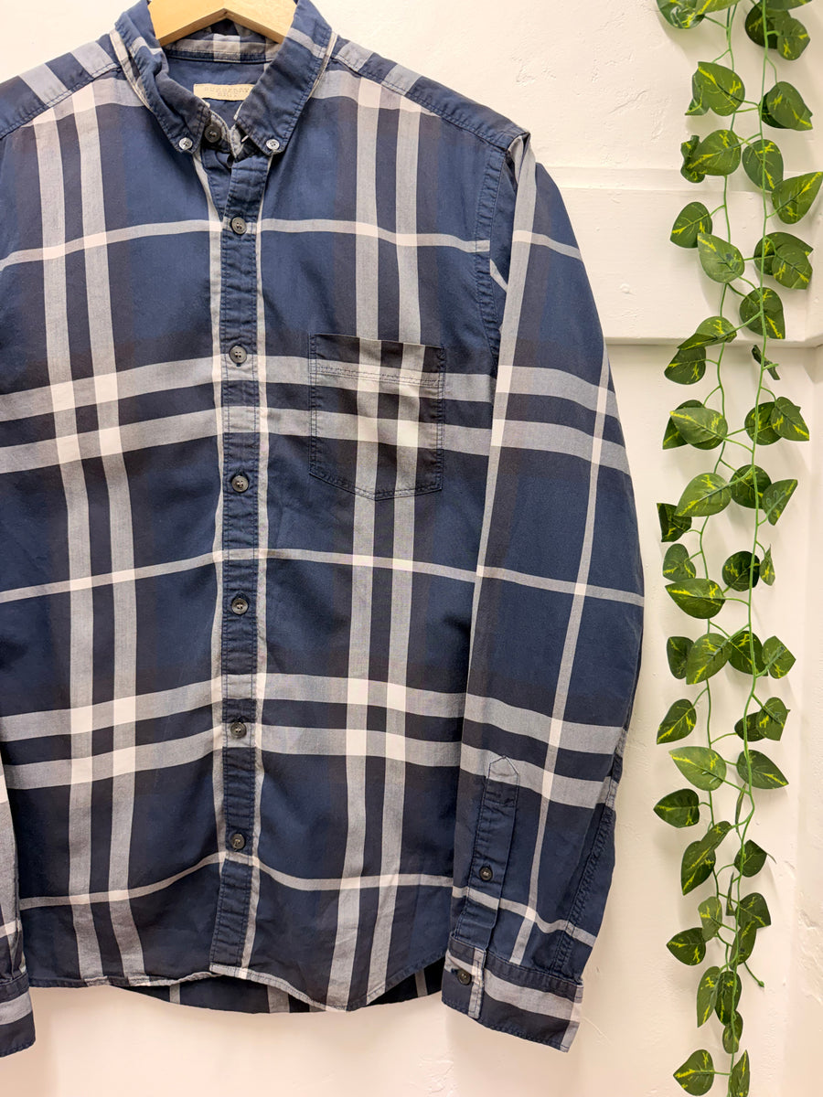 Burberry - Button Down Shirt - Navy Check