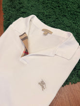 Load image into Gallery viewer, Burberry - White Polo - Size L - Preowned
