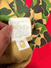 Load image into Gallery viewer, BAPE Double Shark Full Zip Hoodie – Green Camo – Size Large – PreOwned
