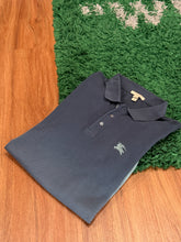 Load image into Gallery viewer, Burberry - Navy Gradient Polo Shirt Large - Retail $350
