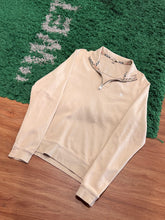 Load image into Gallery viewer, Burberry - Beige Quarter Zip Sweater Medium - Retail $495
