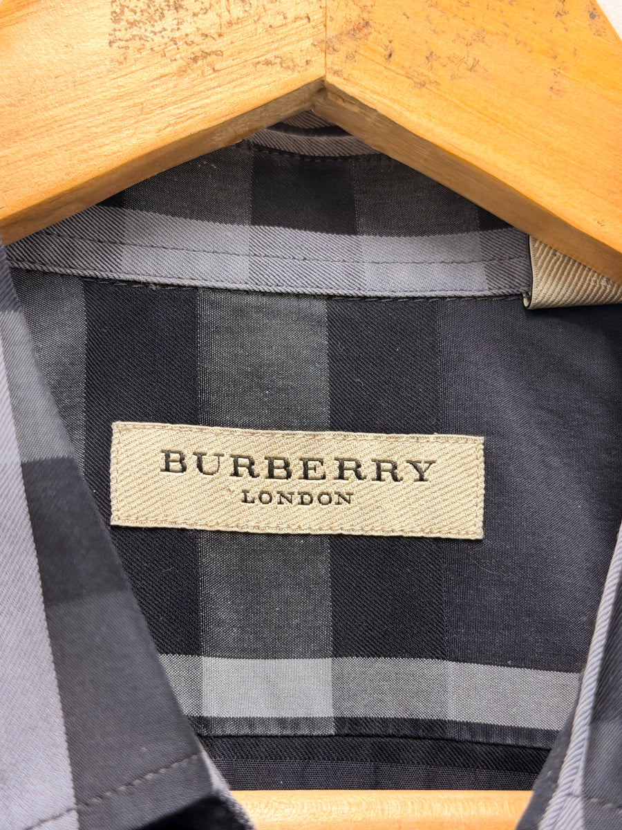 Burberry - Check Button Down - Grey Black