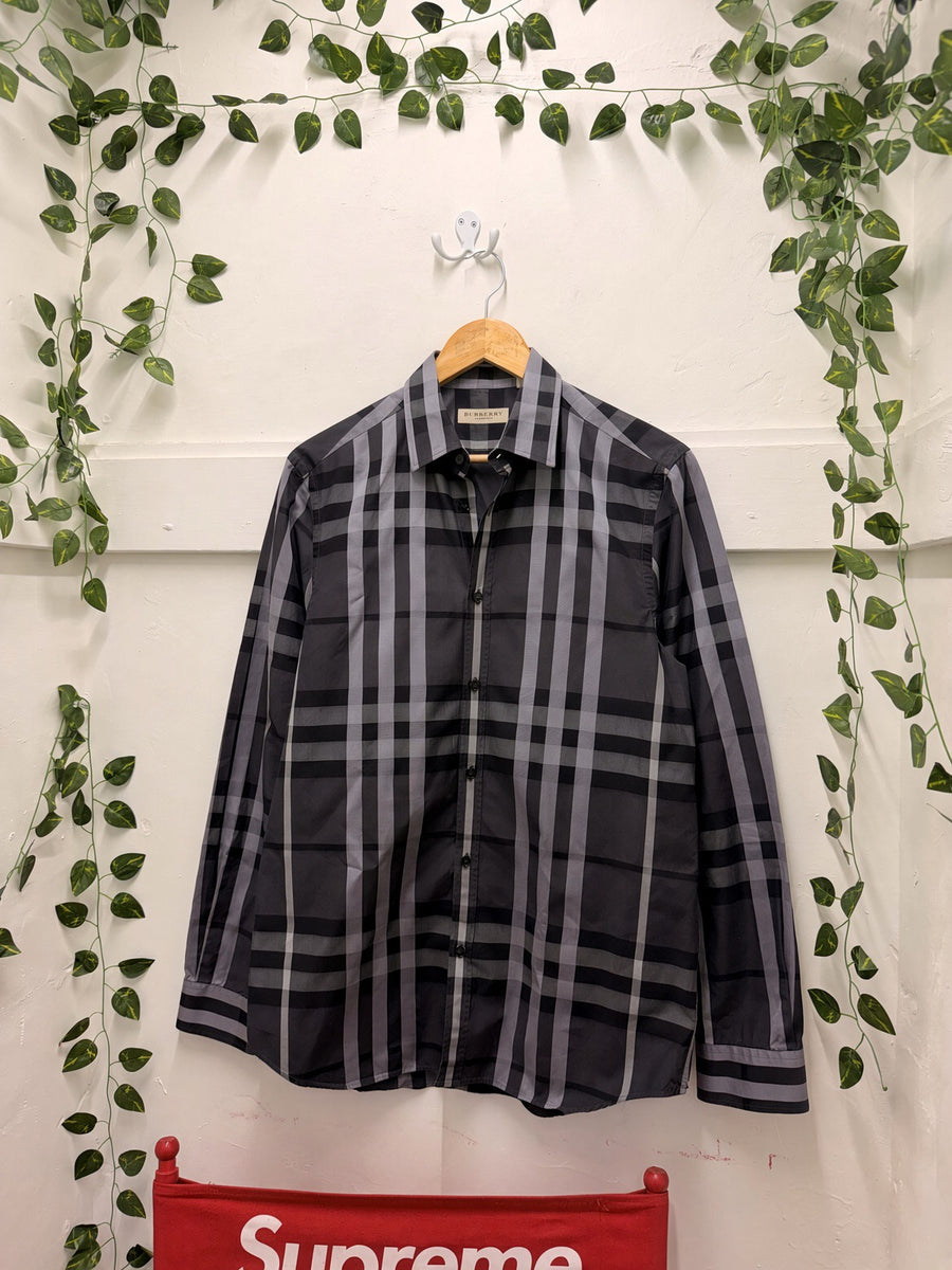 Burberry - Check Button Down - Grey Black