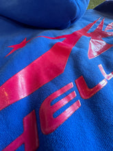 Load image into Gallery viewer, Hellstar GEL Hoodie (Blue w/ Red Logo) Size M
