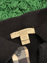 Load image into Gallery viewer, Burberry - Black Nova Check Polo Shirt - XL - Retail $295
