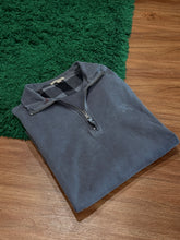 Load image into Gallery viewer, Burberry - Vintage Grey Quarter Zip Sweatshirt - XL - Retail $495
