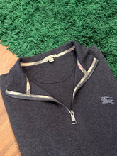 Load image into Gallery viewer, Burberry Brit Quarter Zip - Charcoal Heather - Size L - Preowned

