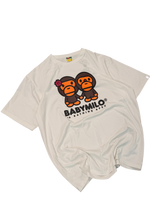 Load image into Gallery viewer, BAPE Baby Milo Couple Tee – White – 2XL – PreOwned

