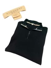 Load image into Gallery viewer, Burberry - Quarter Zip - Black - Size XL - Preowned
