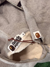 Load image into Gallery viewer, BAPE - Grey Shark Full Zip Hoodie - Size XL - PreOwned
