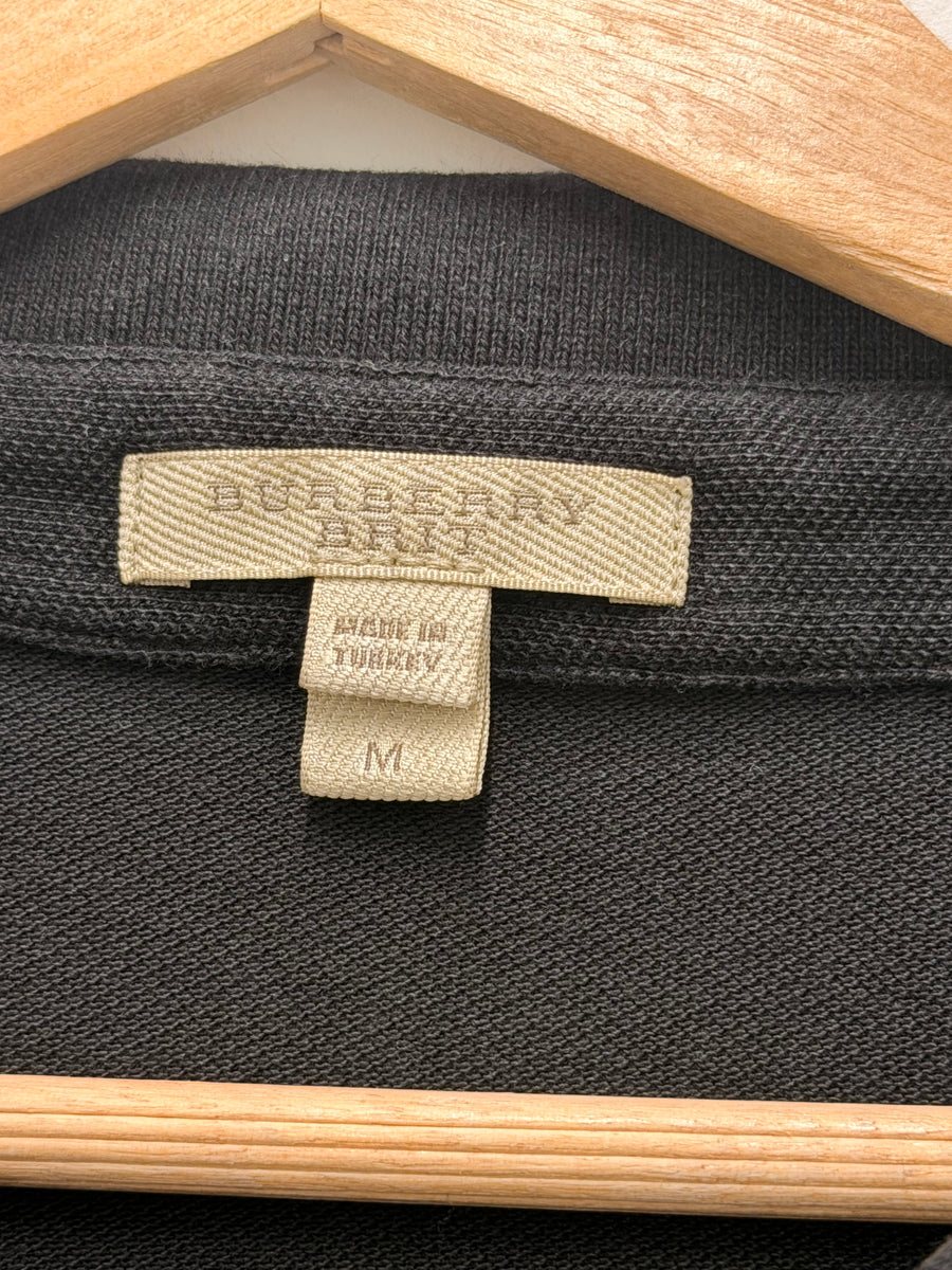 Burberry - Polo - Black Check Placket -