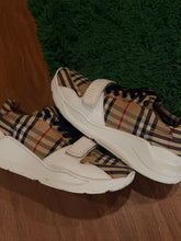 Load image into Gallery viewer, Burberry - Check Sneakers - Beige Vintage Check | Size 11.5M Preowned No Box
