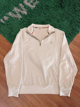 Load image into Gallery viewer, Burberry - Creme Quarter Zip Sweater Large - Retail $495
