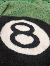 Load image into Gallery viewer, Stussy 8 Ball Reversible Sherpa Fleece Jacket - Green/Black - Size Small - PreOwned
