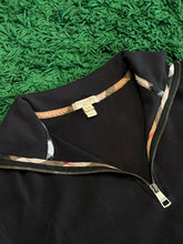 Load image into Gallery viewer, Burberry - Black Quarter Zip Sweater Medium - Retail $495
