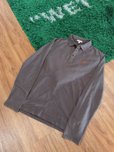 Load image into Gallery viewer, Burberry - Taupe Brown Long Sleeve Polo Large - Retail $395
