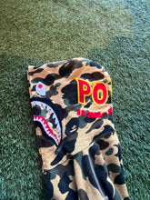 Load image into Gallery viewer, BAPE Yellow Camo PONR Shark Full Zip Hoodie Size Medium
