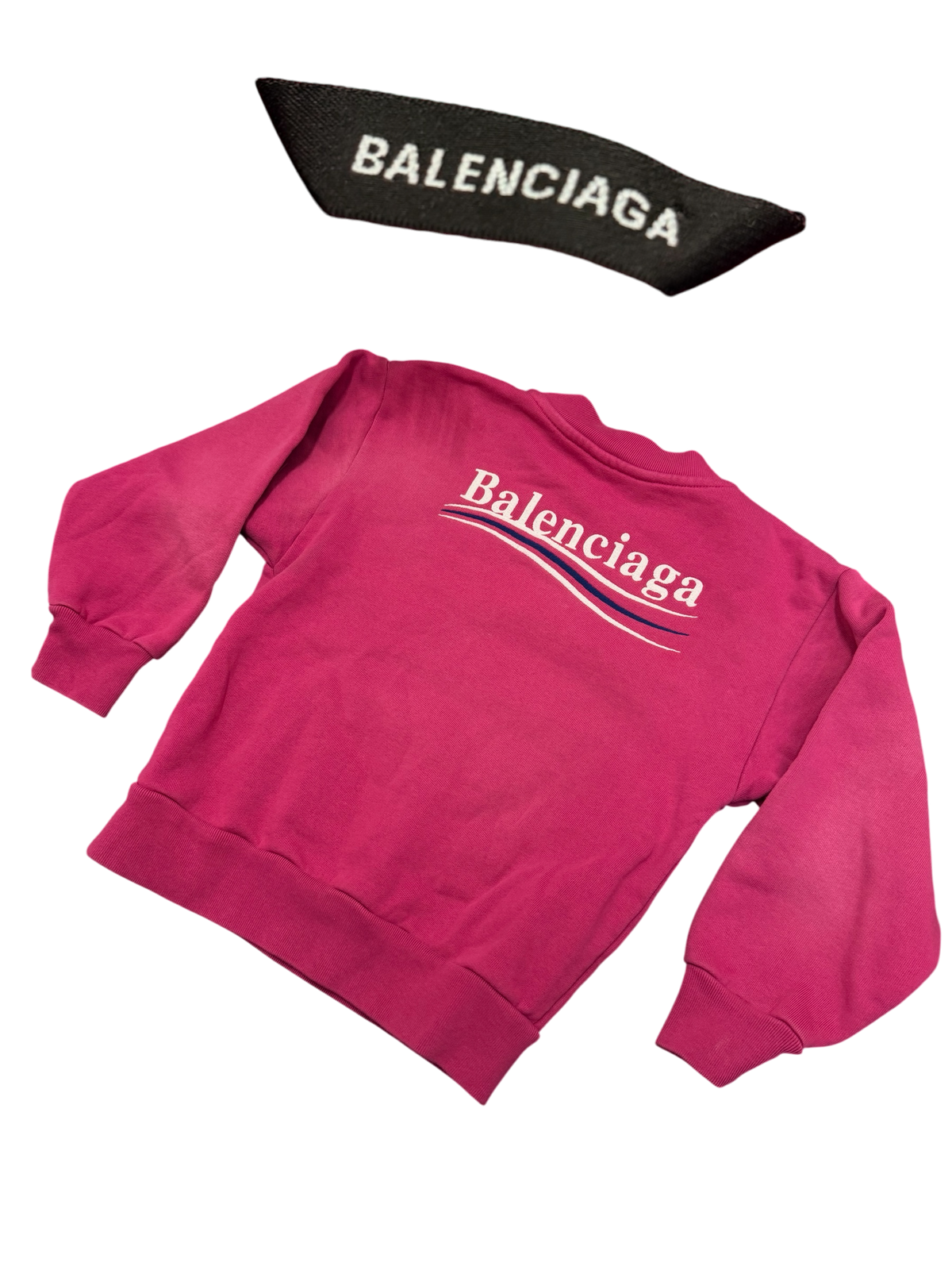 Balenciaga - Political Campaign Logo Crewneck - Pink - Kids Size 4 -