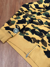 Load image into Gallery viewer, BAPE - Yellow Camo Shark Full Zip Hoodie Large
