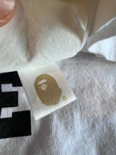 Load image into Gallery viewer, Bape Black College Camo Logo Tee Size Small Ladies
