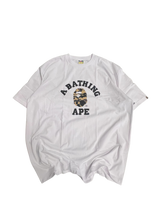 Load image into Gallery viewer, BAPE College Tee “White/Camo” – Size 3XL
