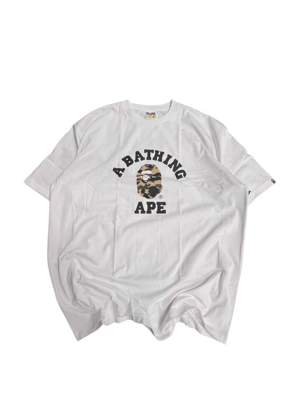 BAPE College Tee “White/Camo” – Size 3XL