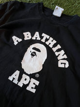 Load image into Gallery viewer, A Bathing Ape College Tee (Black/White) Size XL
